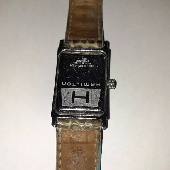 HAMILTON-Ardmore H114110-Analog Wristwatch-Rare Silver Blue Dial/Blue Strap-EX - Picture 10 of 11